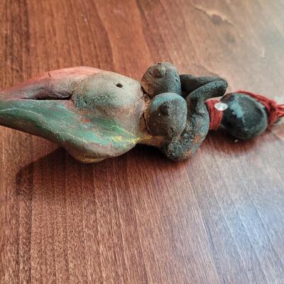 Lot 277: Ceramic Goddess with Feather Headdress 