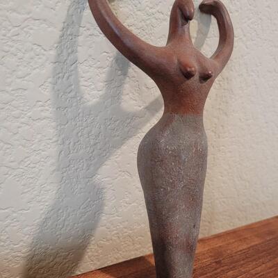 Lot 280: Ceramic Goddess - Signed