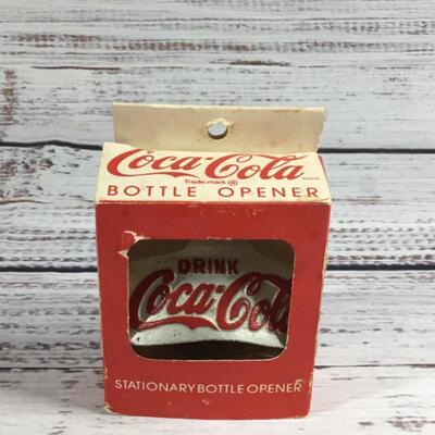 Coca-Cola brand Stationary Mounted Bottle opener