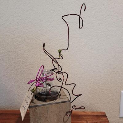 Lot 283: Mixed Media Bottle Art