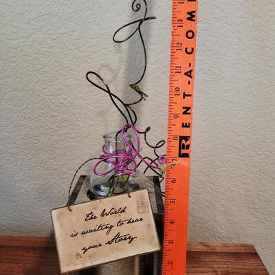 Lot 283: Mixed Media Bottle Art