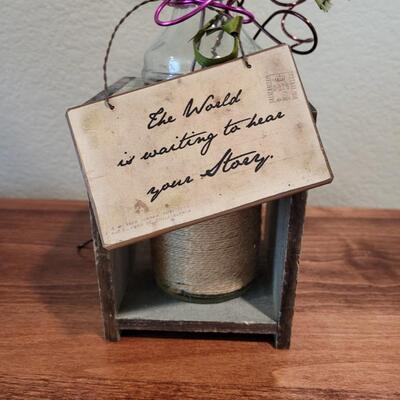 Lot 283: Mixed Media Bottle Art