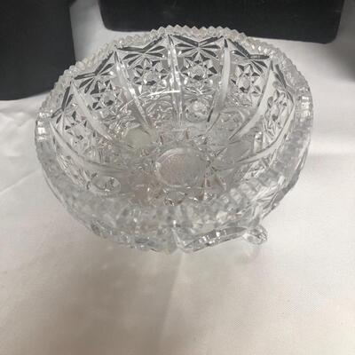 Sweet footed crystal candy dish