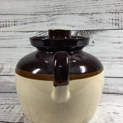 Ceramic Brown and Tan pottery jug Roseville USA
