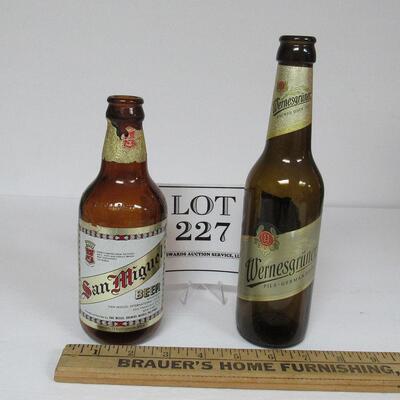 2 Beer Bottles, San Miguel, Wernesgruner