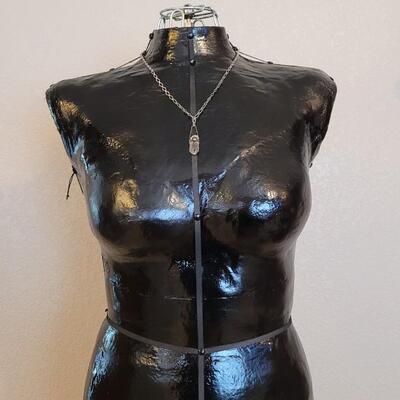 Lot 288: Vintage Sterling Silver Necklace w/ Crystal Pendant