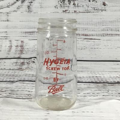 Hygeia Screw Top glass vintage Baby Bottle 