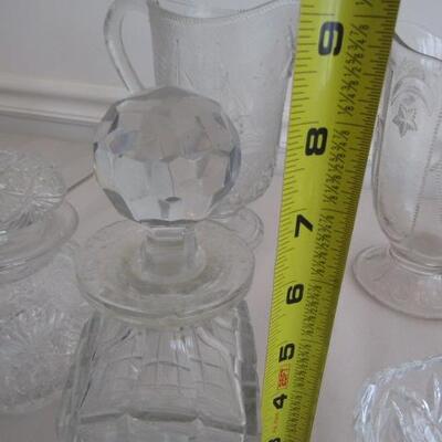Misc. Glass/Crystal Pieces- Pitchers, Decanters, Etc.