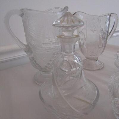 Misc. Glass/Crystal Pieces- Pitchers, Decanters, Etc.