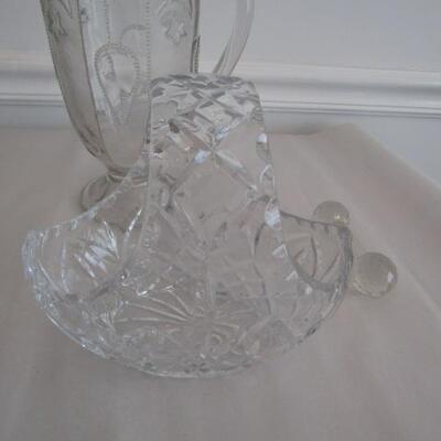 Misc. Glass/Crystal Pieces- Pitchers, Decanters, Etc.