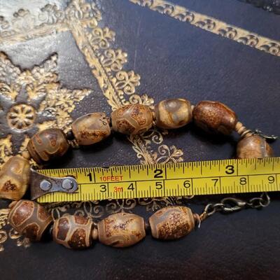 Lot 291: Faith Cross Christian Stone Bracelet Cuff Costume Jewelry