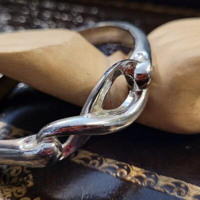 Lot 293: Silver Tone INFINITY Symbol Bracelet