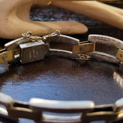 Lot 297: Vintage TAXCO Sterling Silver Bracelet 