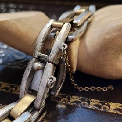Lot 297: Vintage TAXCO Sterling Silver Bracelet 