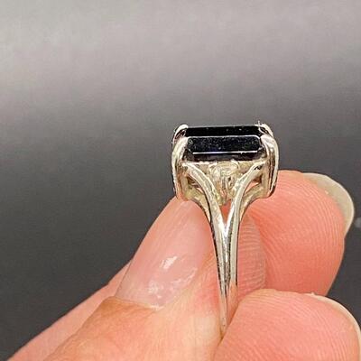 Sterling Silver Onyx Cocktail Ring