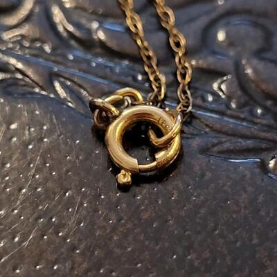 Lot 299: Vintage Gold Plated Lover's Locket and Necklace 