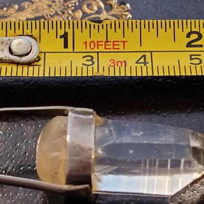 Lot 301: Vintage Necklace w/ Crystal Pendant 