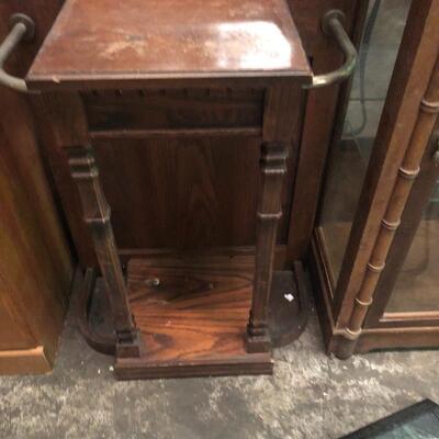 Antique hall rack