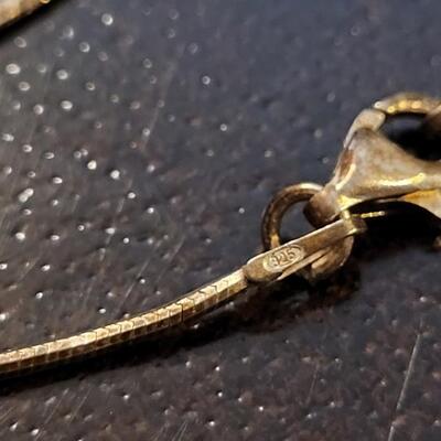 Lot 307: Vintage Sterling Silver Necklace w/ Silver Tone Tree Family Locket 