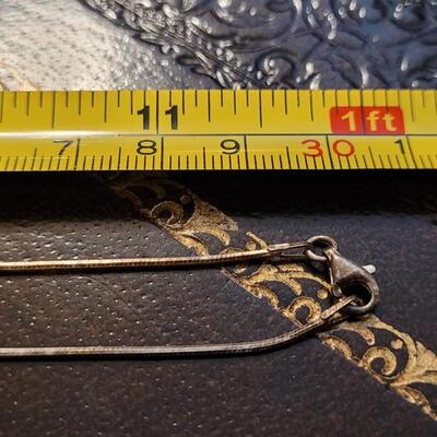 Lot 307: Vintage Sterling Silver Necklace w/ Silver Tone Tree Family Locket 