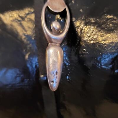 Lot 309: Sterling Silver Goddess Necklace and Sterling Designer Pendant