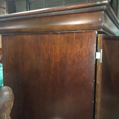 Vintage solid wood armoire 