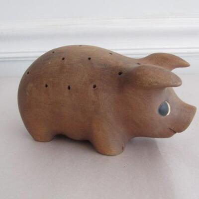 Vintage Wooden 'Piggy' Canape' Holder  