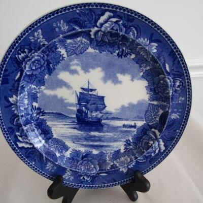 4 Collectible Blue and White Plates by Wedgwood