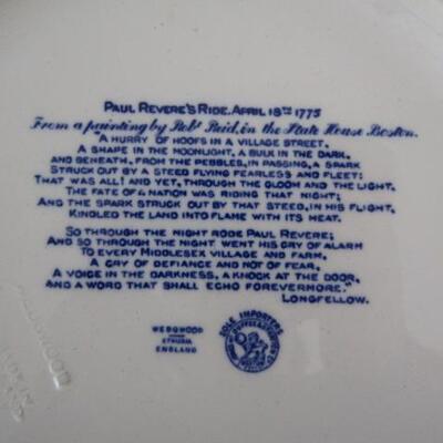 4 Collectible Blue and White Plates by Wedgwood