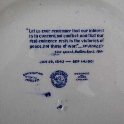 4 Collectible Blue and White Plates by Wedgwood