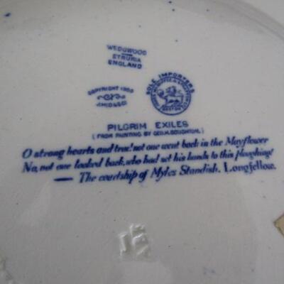 4 Collectible Blue and White Plates by Wedgwood