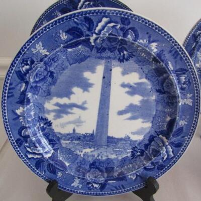 4 Collectible Blue and White Plates by Wedgwood