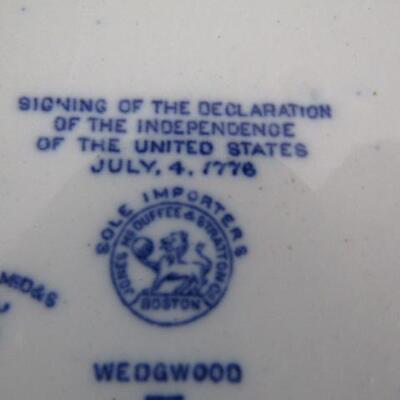 4 Collectible Blue and White Plates by Wedgwood
