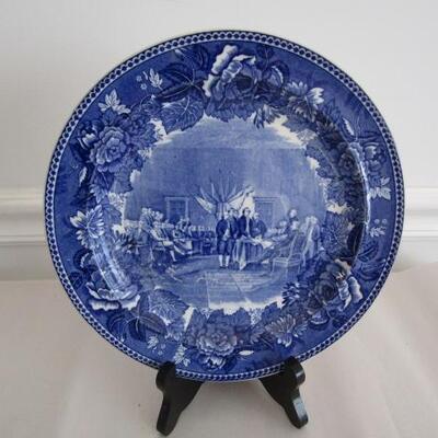 4 Collectible Blue and White Plates by Wedgwood