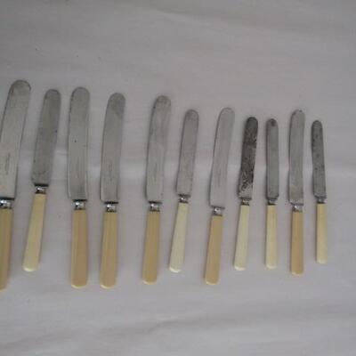 Vintage Cutlery- Celluliod Handles (Meriden and Lander, Frary, & Clark Brands)