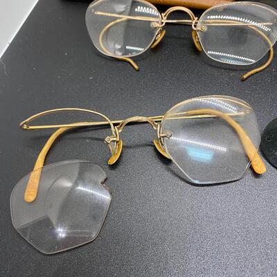Vintage Antique Eyeglasses for Repair Parts Display