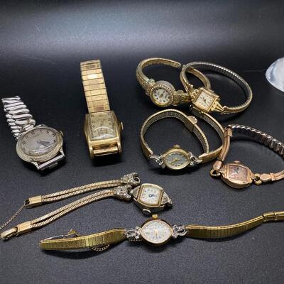Vintage Antique Wristwatches Parts or Repair