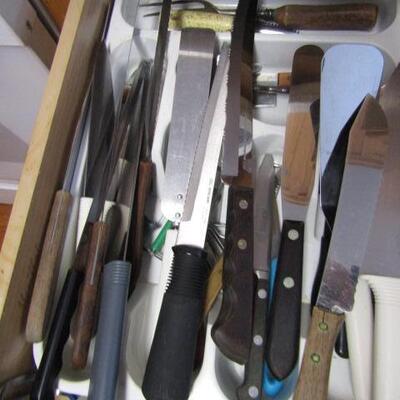 Selection of Cutlery- Assorted Sizes, Types, and Makers