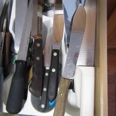 Selection of Cutlery- Assorted Sizes, Types, and Makers