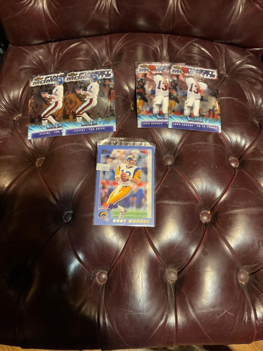 Dan Marino John Elway And Kurt Warner Cards EstateSales