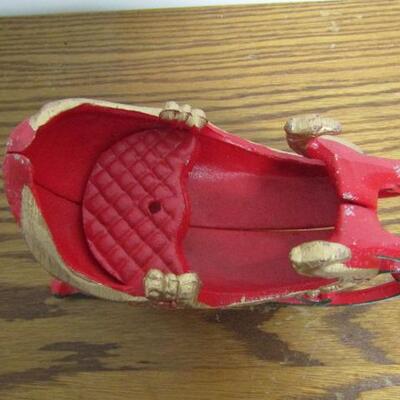 Antique Cast Iron Santa's Sleigh- 8" x 3 1/2" (Choice #1 of 2)
