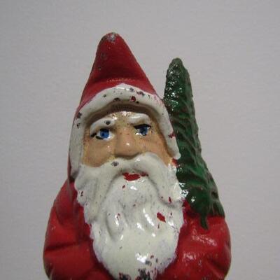 Antique Cast Iron 'Santa Claus' Bank- 5 1/2" Tall
