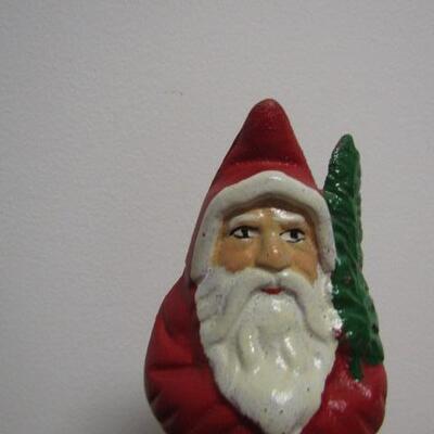 Antique Cast Iron 'Santa Claus' Bank- 5 1/2" Tall