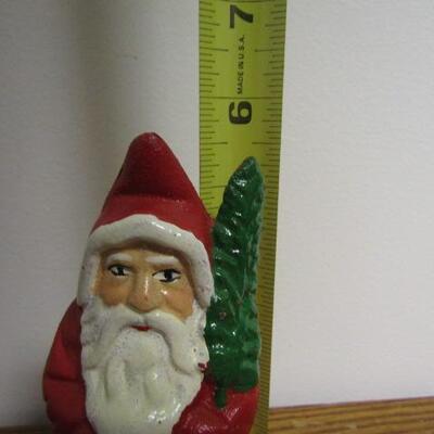 Antique Cast Iron 'Santa Claus' Bank- 5 1/2" Tall
