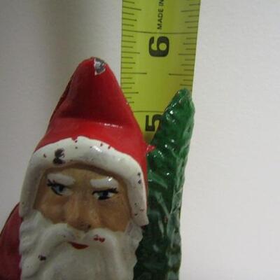 Antique Cast Iron 'Santa Claus' Bank- 5 1/2" Tall