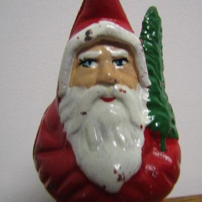 Antique Cast Iron 'Santa Claus' Bank- 5 1/2" Tall
