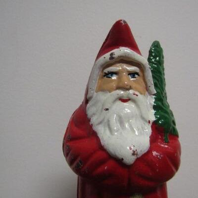 Antique Cast Iron 'Santa Claus' Bank- 5 1/2" Tall