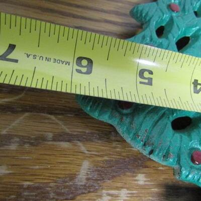 Vintage Cast Iron Christmas Tree Trivets