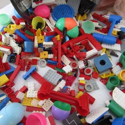 Assorted Lego Blocks with 2 Baseplate Boards