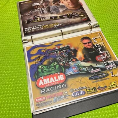 Funny car racing collection with signatures 